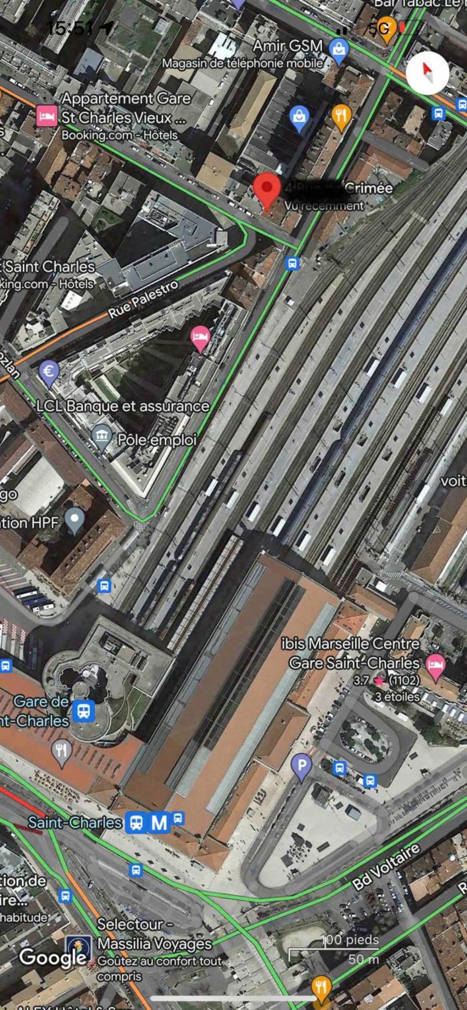 マルセイユGare Saint Charles Tgv 6 Personnesアパートメント エクステリア 写真